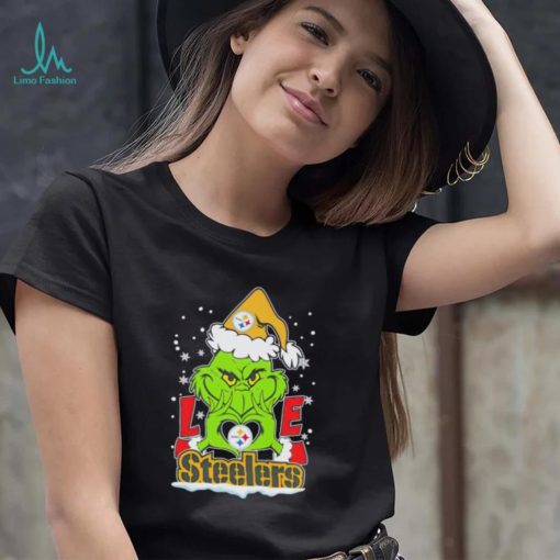 Santa Grinch love Pittsburgh Steelers shirt