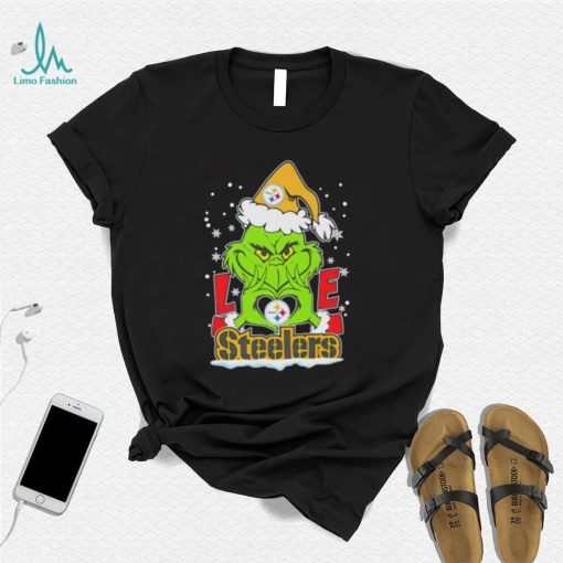 Santa Grinch love Pittsburgh Steelers shirt