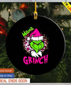 Santa Grinch mama Christmas ornament