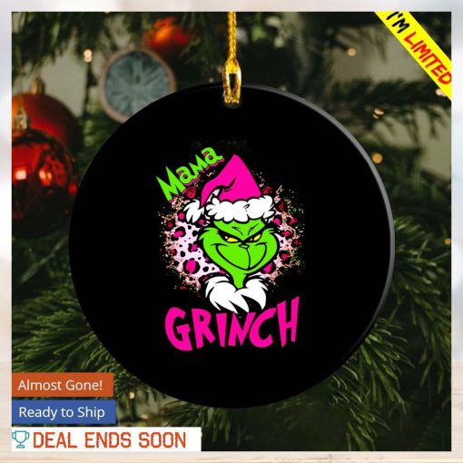 Santa Grinch mama Christmas ornament