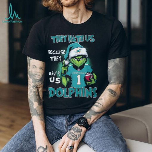Santa Grinch they hate us because they ain’t us Dolphins shirt
