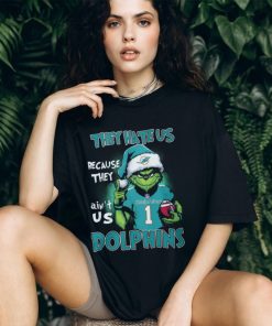 Santa Grinch they hate us because they ain’t us Dolphins shirt