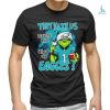Grinch Hat Santa Green Bay Packers Helmet Logo Merry Christmas Shirt