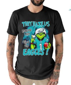 Santa Grinch they hate us because they ain’t us Eagles shirt, hoodie, sweater, long sleeve and tank top Santa Grinch they hate us because they ain’t us Eagles shirt