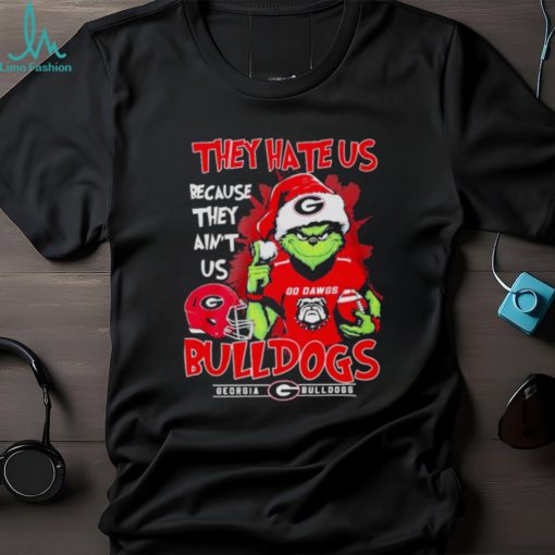 Santa Grinch they hate us because they ain’t us Georgia Bulldogs christmas shirt
