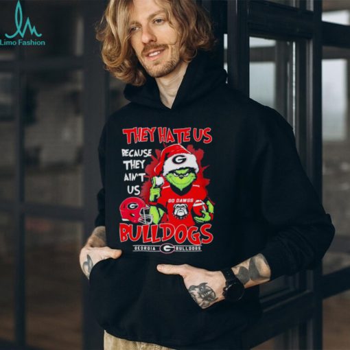 Santa Grinch they hate us because they ain’t us Georgia Bulldogs christmas shirt