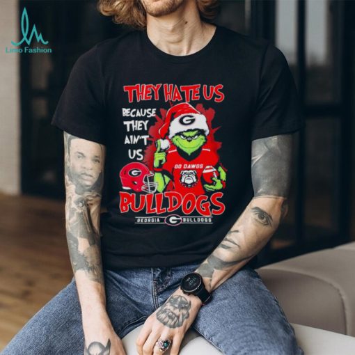 Santa Grinch they hate us because they ain’t us Georgia Bulldogs christmas shirt