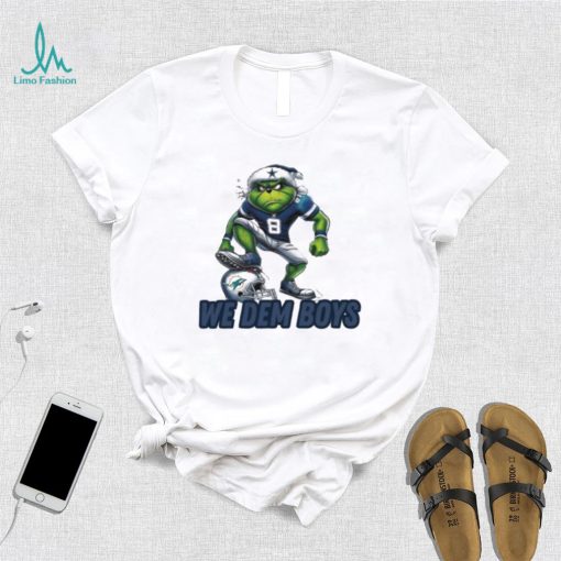 Santa Hat Grinch Dallas Cowboys vs Miami Dolphins We Dem Boys Christmas 2023 Shirt