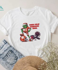 Santa Hat Grinch Tigers Rule Gamecocks Drool Shirt, hoodie, sweater, long sleeve and tank top Santa Hat Grinch Tigers Rule Gamecocks Drool Shirt