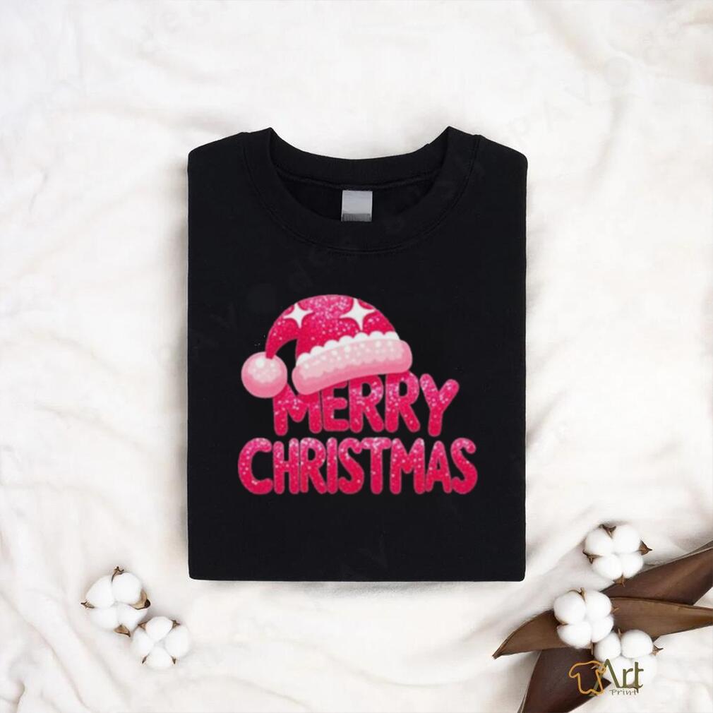 Santa Hat Pink Merry Christmas 2023 Shirt Santa Hat Pink Merry Christmas 2023 Shirt