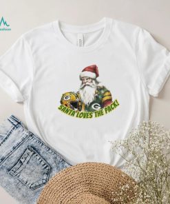 Santa Hat Santa Loves the Pack Merry Christmas 2023 Shirt