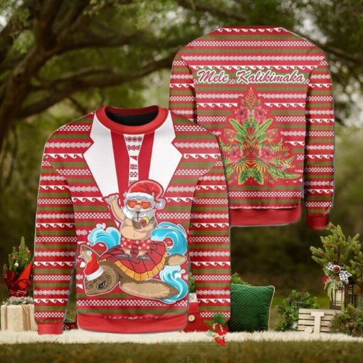 Santa Hawaii Ugly Christmas Sweater Funny Gift For Men And Women Family Holidays