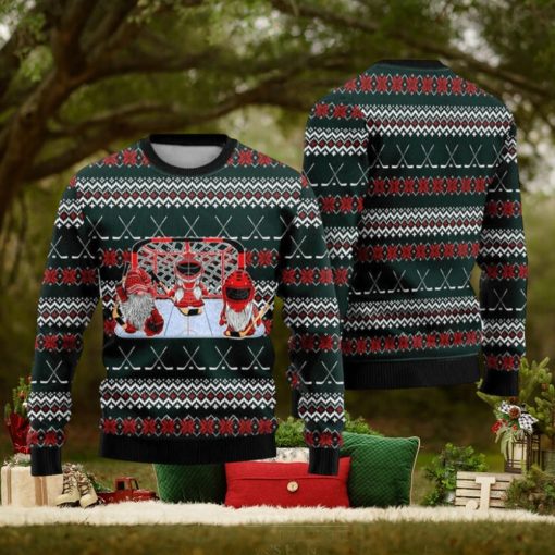 Santa Hockey Ugly Christmas Sweater Funny Gift For Men And Women Family Holidays