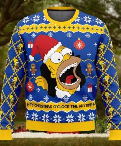 Santa Homer The Simpsons Ugly Christmas Sweater