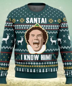 Santa I Know Him Elf Ugly Christmas Sweater