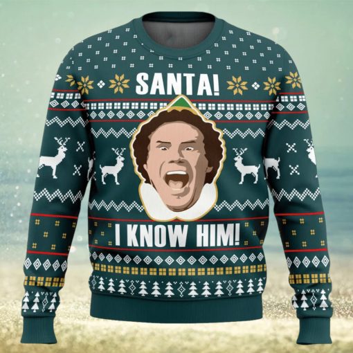 Santa I Know Him Elf Ugly Christmas Sweater