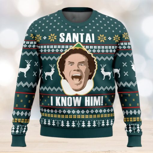 Santa I Know Him Elf Ugly Christmas Sweater