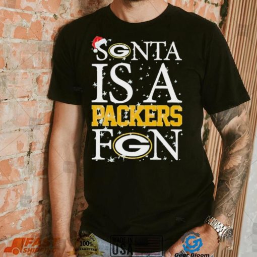 Santa Is A Green Bay Packers Fan Christmas T Shirt