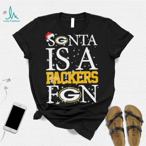 Santa Is A Green Bay Packers Fan Christmas T Shirt