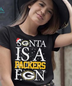 Santa Is A Green Bay Packers Fan Christmas T Shirt