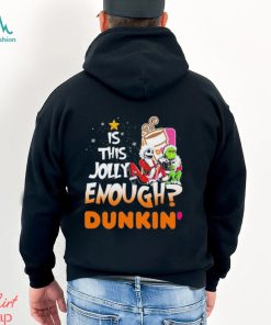 Santa Jack Skellington and Grinch is this jolly enough Dunkin’ Donuts Christmas shirt