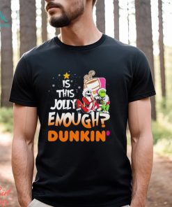 Santa Jack Skellington and Grinch is this jolly enough Dunkin’ Donuts Christmas shirt