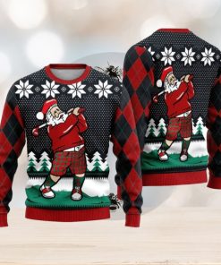 Santa Love Golf Ugly Christmas Sweater Funny Gift For Men And Women Family Holidays