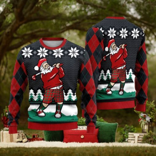 Santa Love Golf Ugly Christmas Sweater Funny Gift For Men And Women Family Holidays