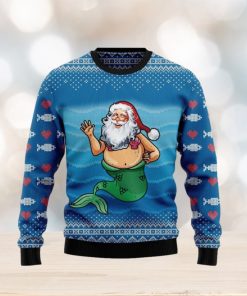 Santa Mermaid Ugly Christmas Sweater