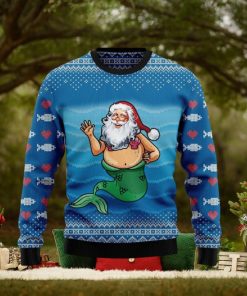 Santa Mermaid Ugly Christmas Sweater