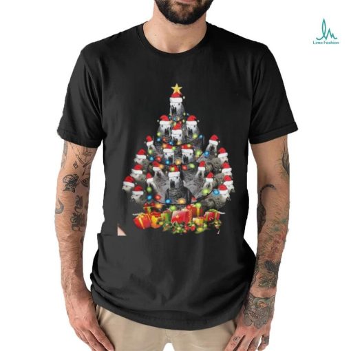 Santa Parrot Light Up Xmas Shirt