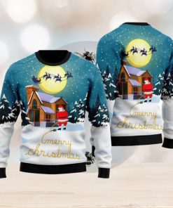 Santa Peeing Ugly Christmas Sweater Funny Gift For Men And Women Family Holidays