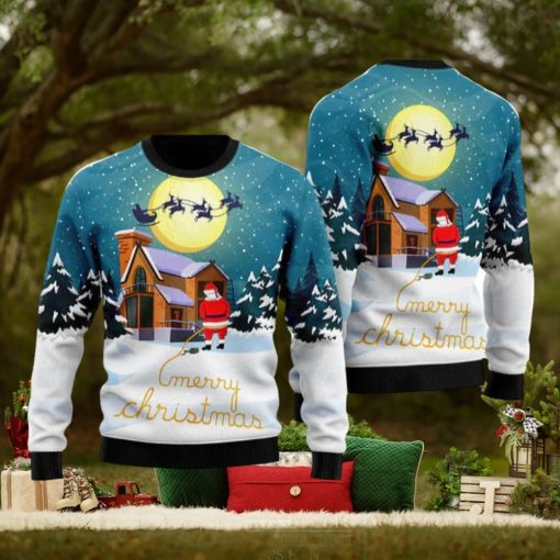 Santa Peeing Ugly Christmas Sweater Funny Gift For Men And Women Family Holidays