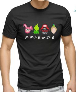 Santa Ralphie Clark Griswold Grinch Kevin MccAllister Friends Merry Christmas shirt
