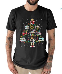 Santa Sewing Quilting Merry Christmas Tree 2023 Shirt