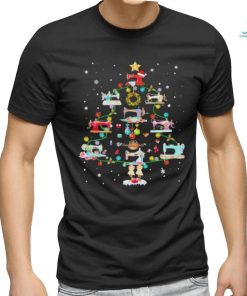 Santa Sewing Quilting Merry Christmas Tree 2023 Shirt