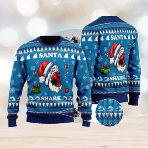 Santa Shark Ugly Christmas Sweater Calendar New Gift For Men And Women Family Holidays