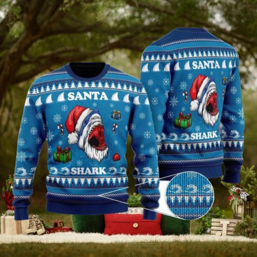 Santa Shark Ugly Christmas Sweater Calendar New Gift For Men And Women Family Holidays