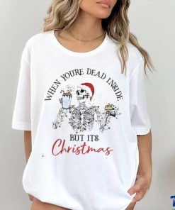 Santa Skeleton Xmas Hot Cocoa Shirt