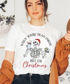 Santa Skeleton Xmas Hot Cocoa Shirt, hoodie, sweater, long sleeve and tank top Santa Skeleton Xmas Hot Cocoa Shirt