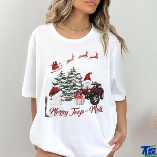 Santa Sleigh Jeepmas Ugly Christmas Shirt