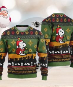 Santa Snoopy Christmas AOP Sweater