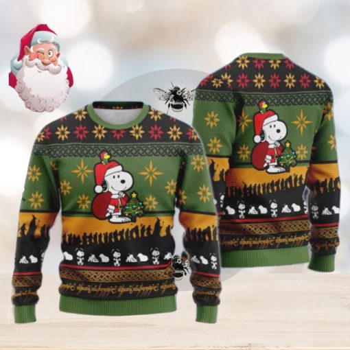 Santa Snoopy Christmas AOP Sweater