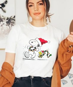 Santa Snoopy Christmas cartoon shirt