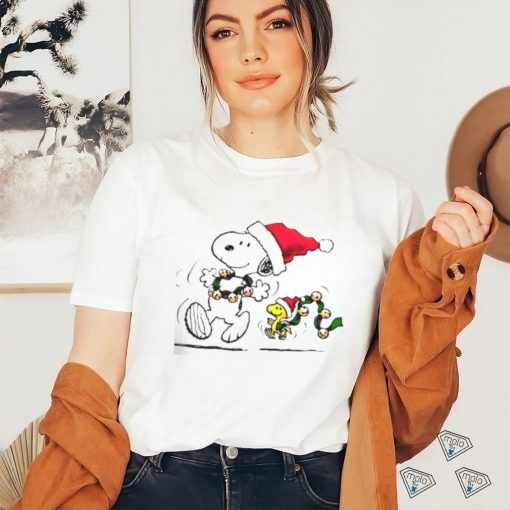 Santa Snoopy Christmas cartoon shirt