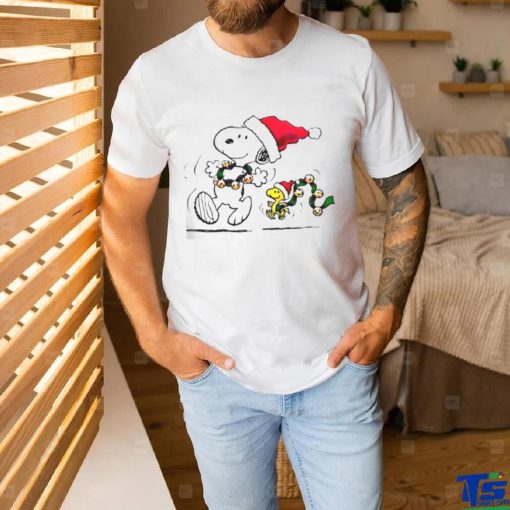 Santa Snoopy Christmas cartoon shirt