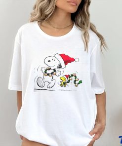 Santa Snoopy Christmas cartoon shirt