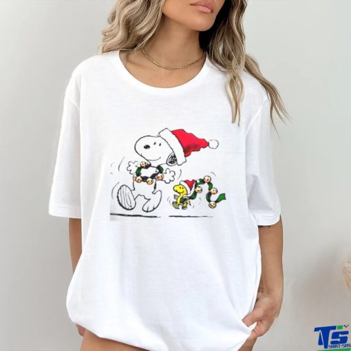 Santa Snoopy Christmas cartoon shirt
