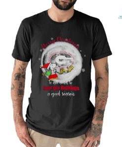 Santa Snoopy Merry Christmas To All And To Georgia Bulldogs A Good Season t shirt