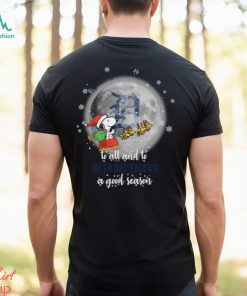 Santa Snoopy merry christmas to all and to Detroit Tigers a good season shirt